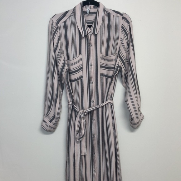 Gentle Fawn Celine Dress Taupe Stripe‎ Medium - Picture 3 of 9